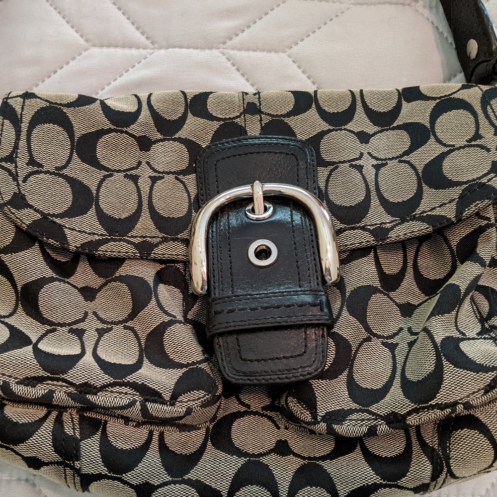 Coach Signature Fabric Shoulder Bag
